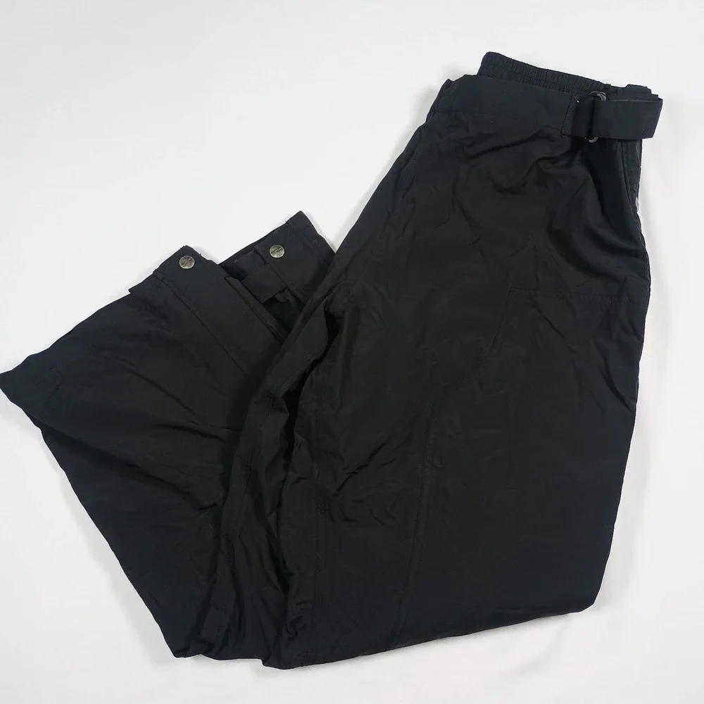 Carhartt Women's Black Zipper Leg Snap Snow Winter Lined Outdoor Pants XL